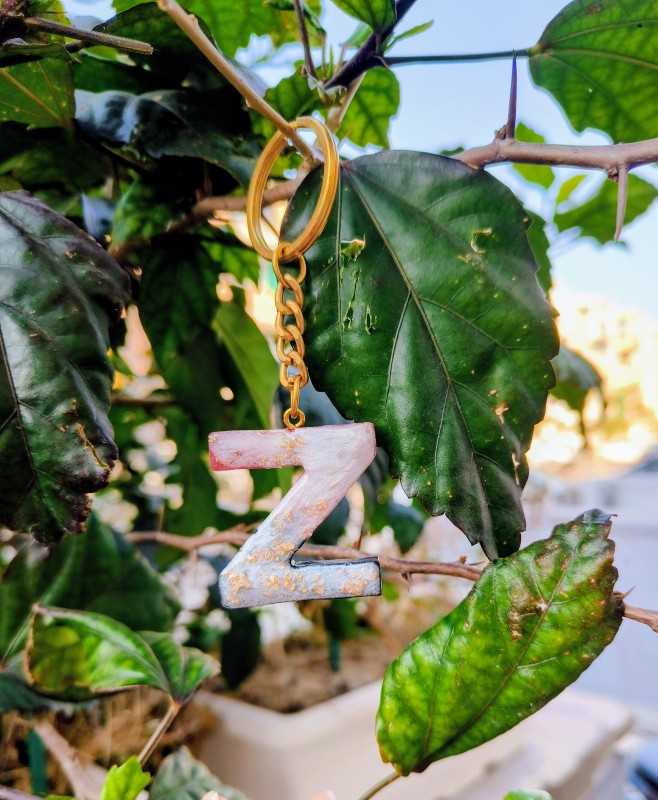 Z – Resin Alphabet Keychain