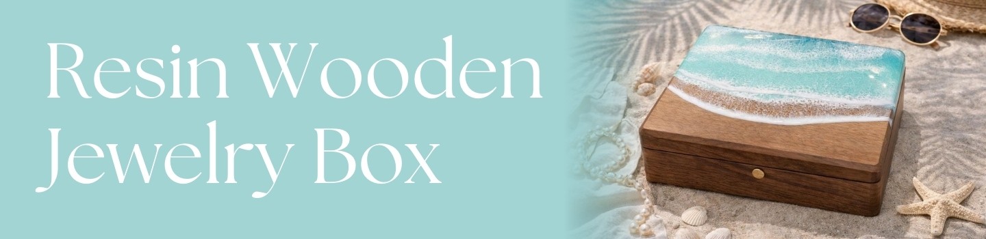 Resin Wooden  jewellery box