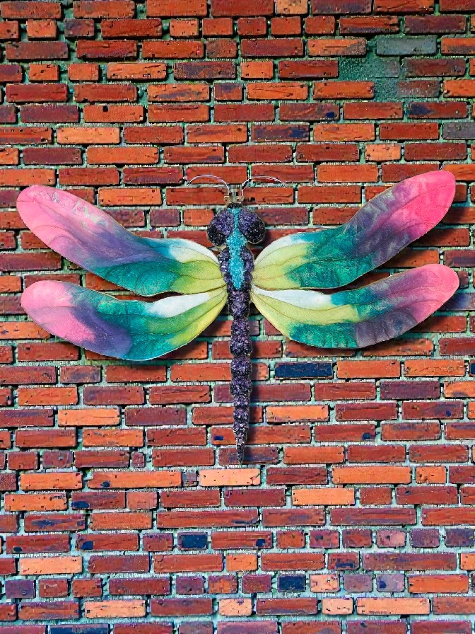 Crystal Dragonfly Wall Décor