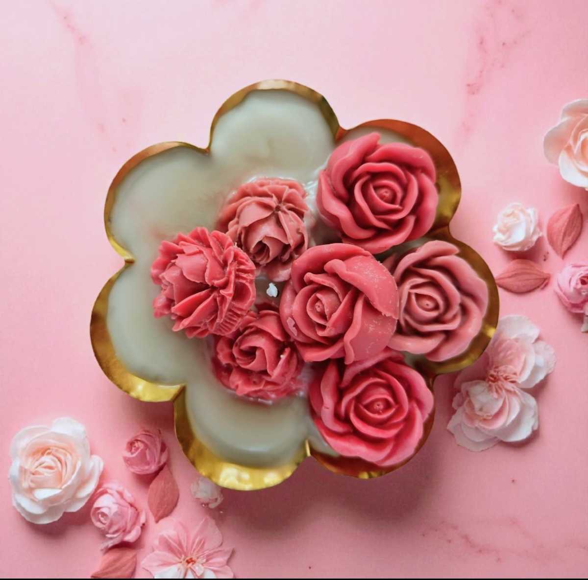 Blush Rose Bloom Candle