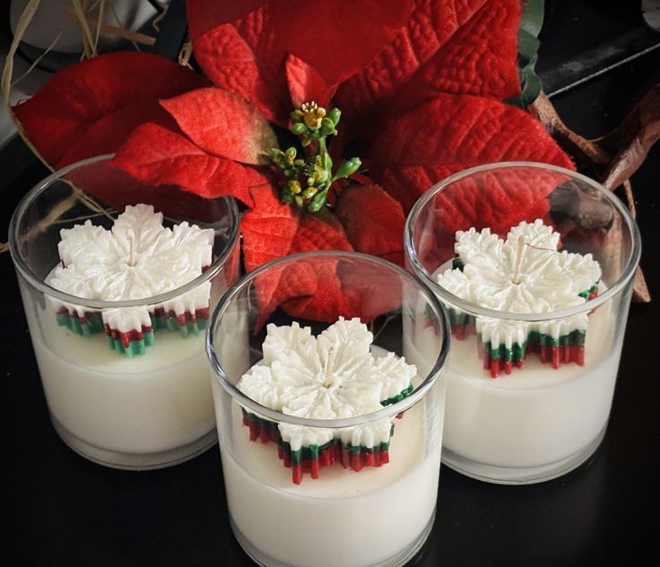 Snowflake Christmas Candle
