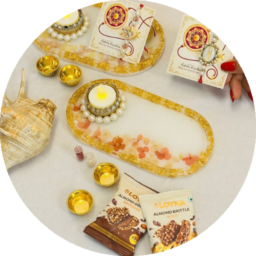 Resin Rakhi Celebration Gift set