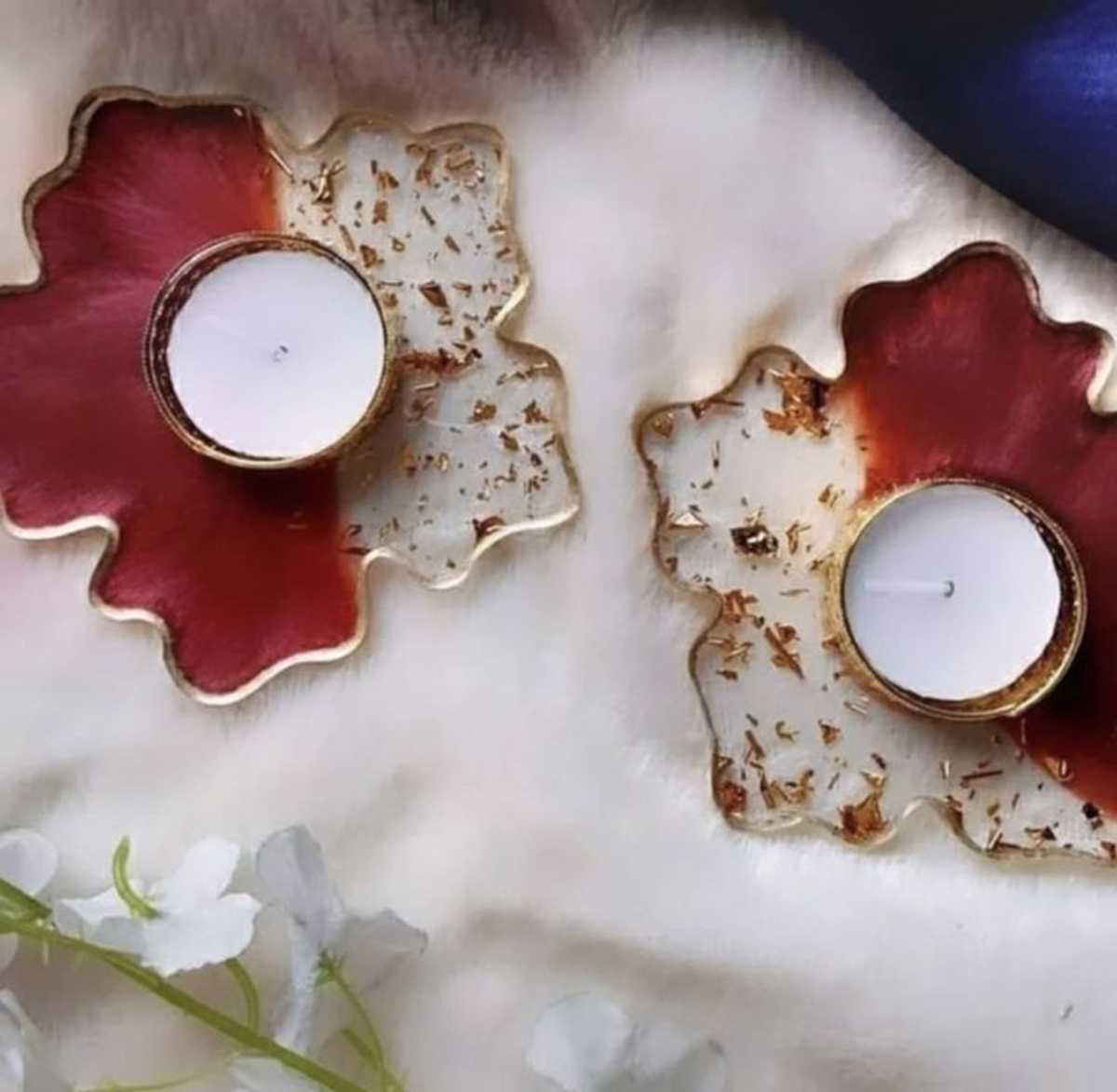 Resin Tealight Candle Holder