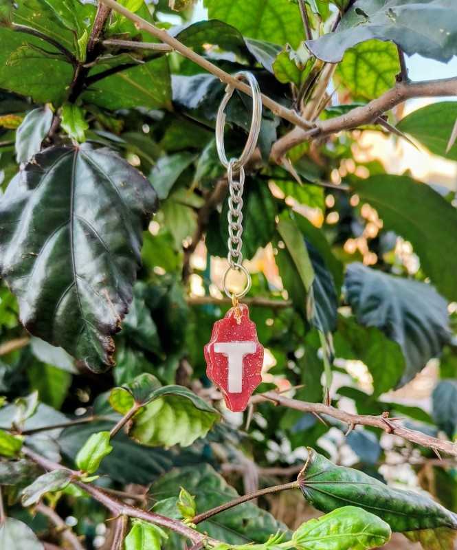 T – Resin Alphabet Keychain