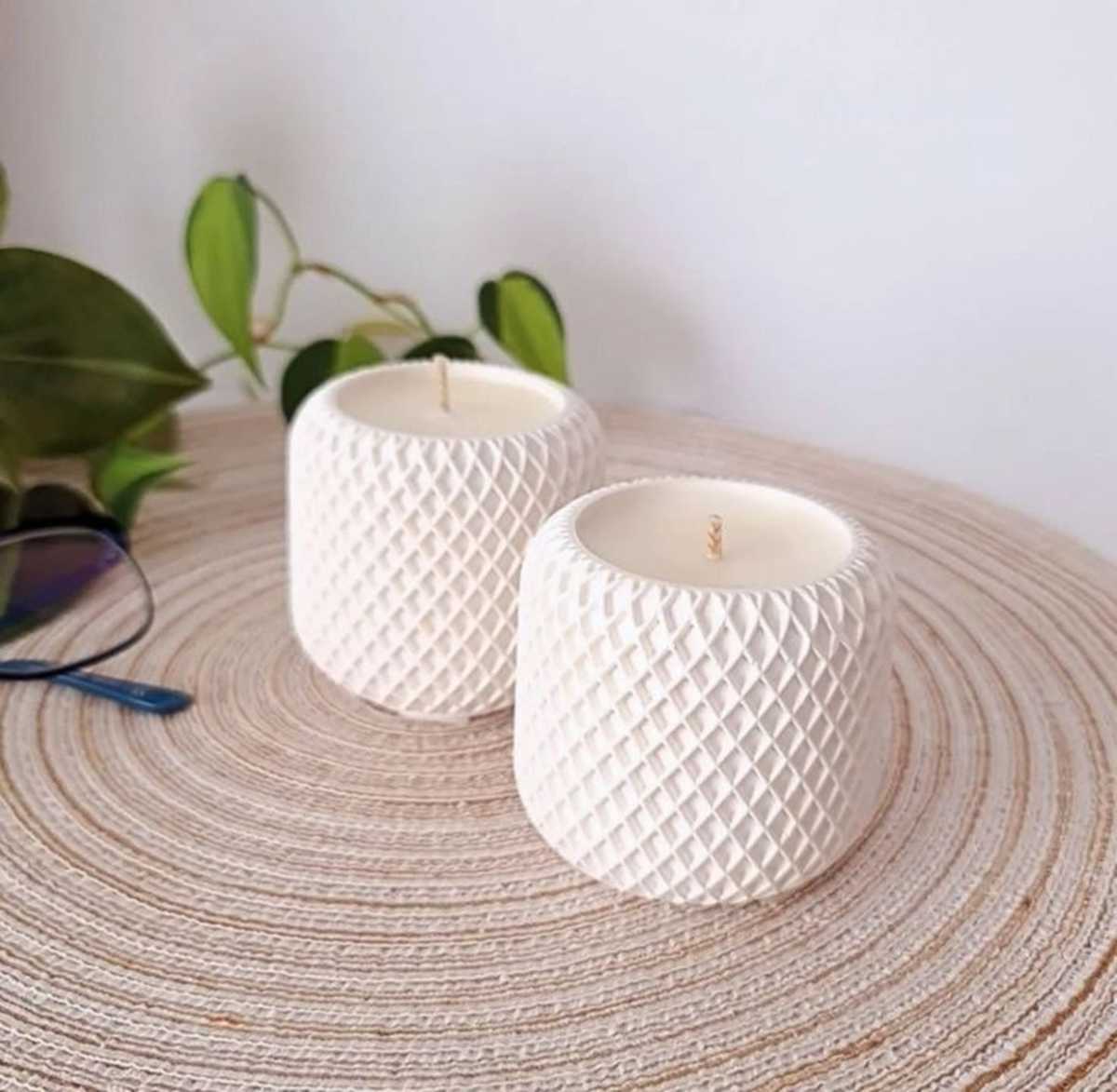 Textured Concrete Luxe Candle