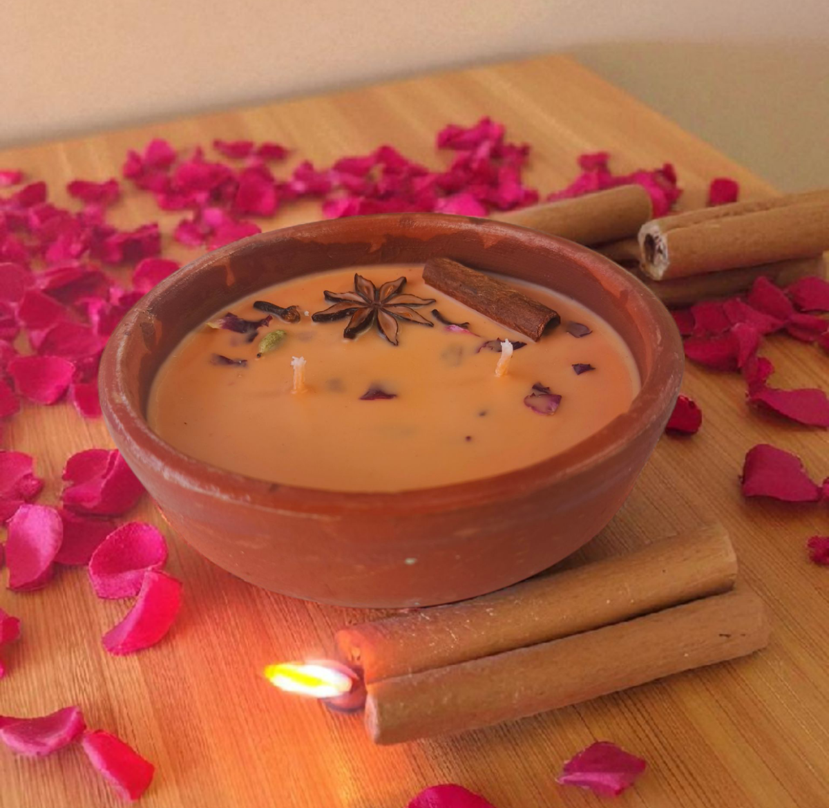 Terracotta Spice Urli Candle